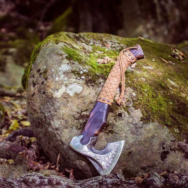 Viking Axe "CELTIC" Best Outdoor Camping Nordic Viking Axe | Wedding Gift, Anniversary Gift, Mother's Day Gift