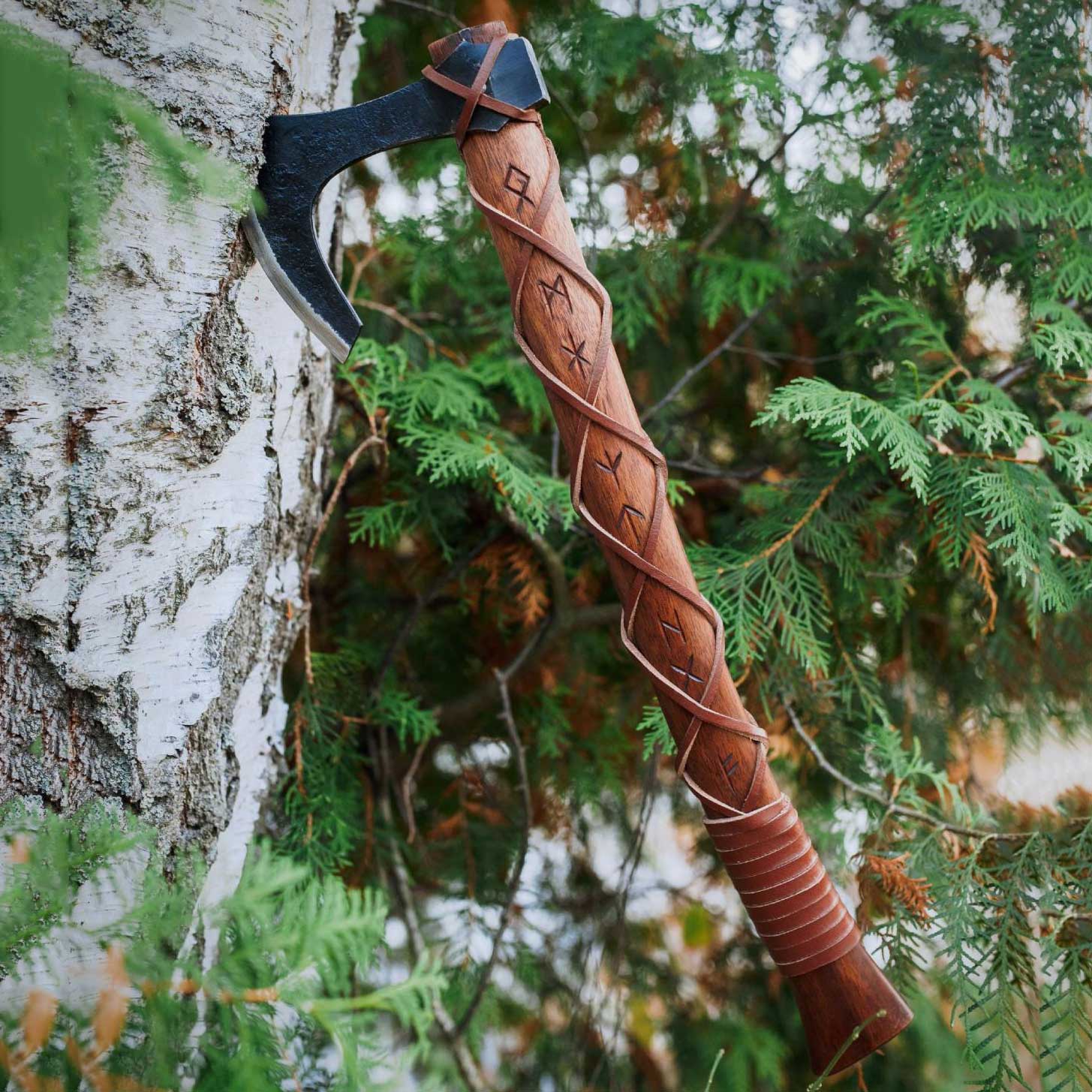 Ragnar Lothbrok Viking Axe With Engraved Runes On Handle | Wedding Gif ...