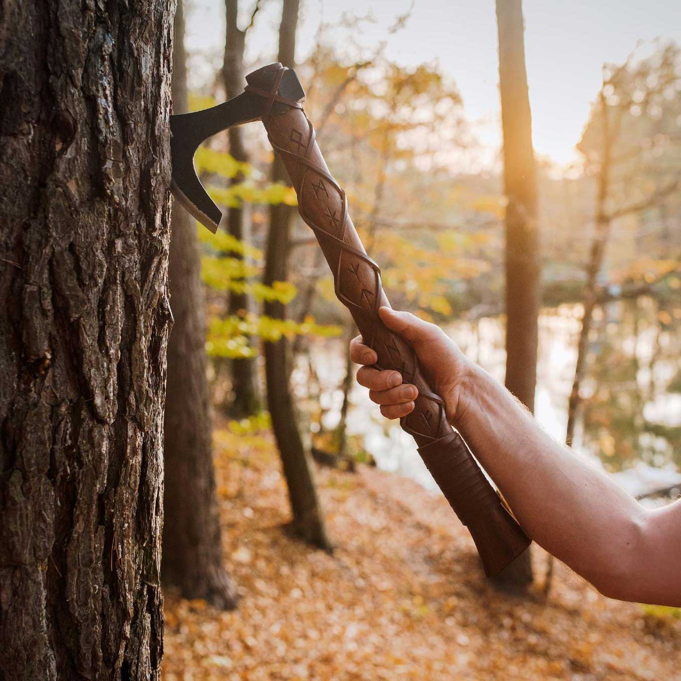 Ragnar Lothbrok Viking Axe With Engraved Runes On Handle | Wedding Gif ...