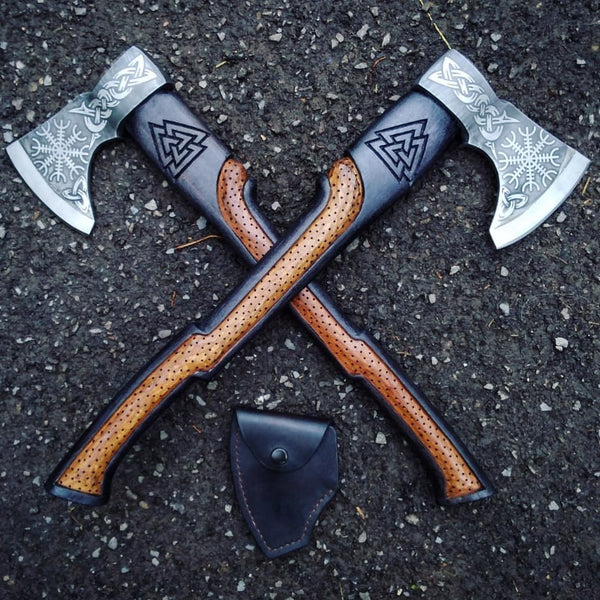 High Quality Carbon Steel Viking Axe Best Outdoor Camping Axe | Anniversary Gift, Christmas Gift, Birthday Gift