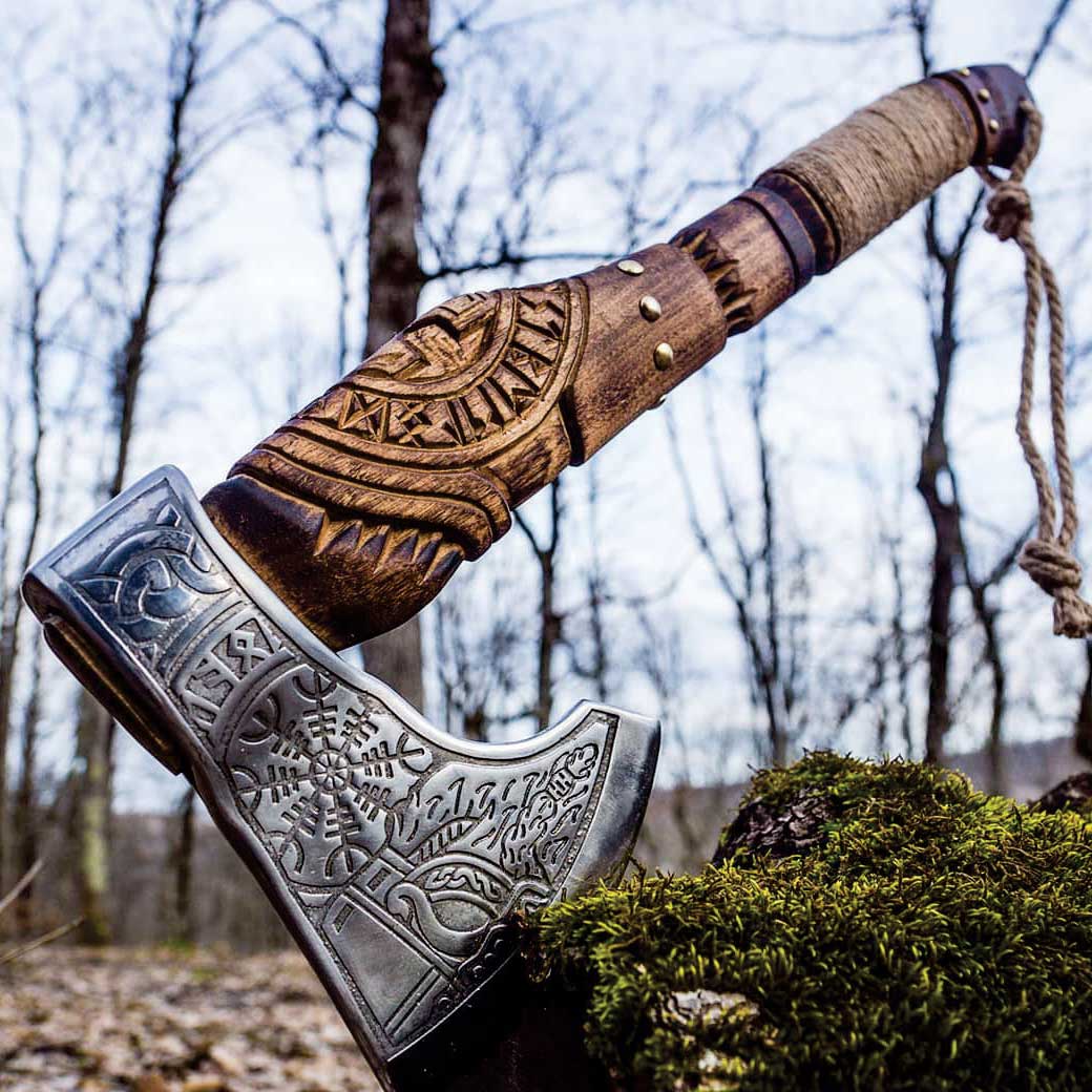 Ragnar's Bearded Viking Axe Best Outdoor Camping Viking Axe | Annivers ...