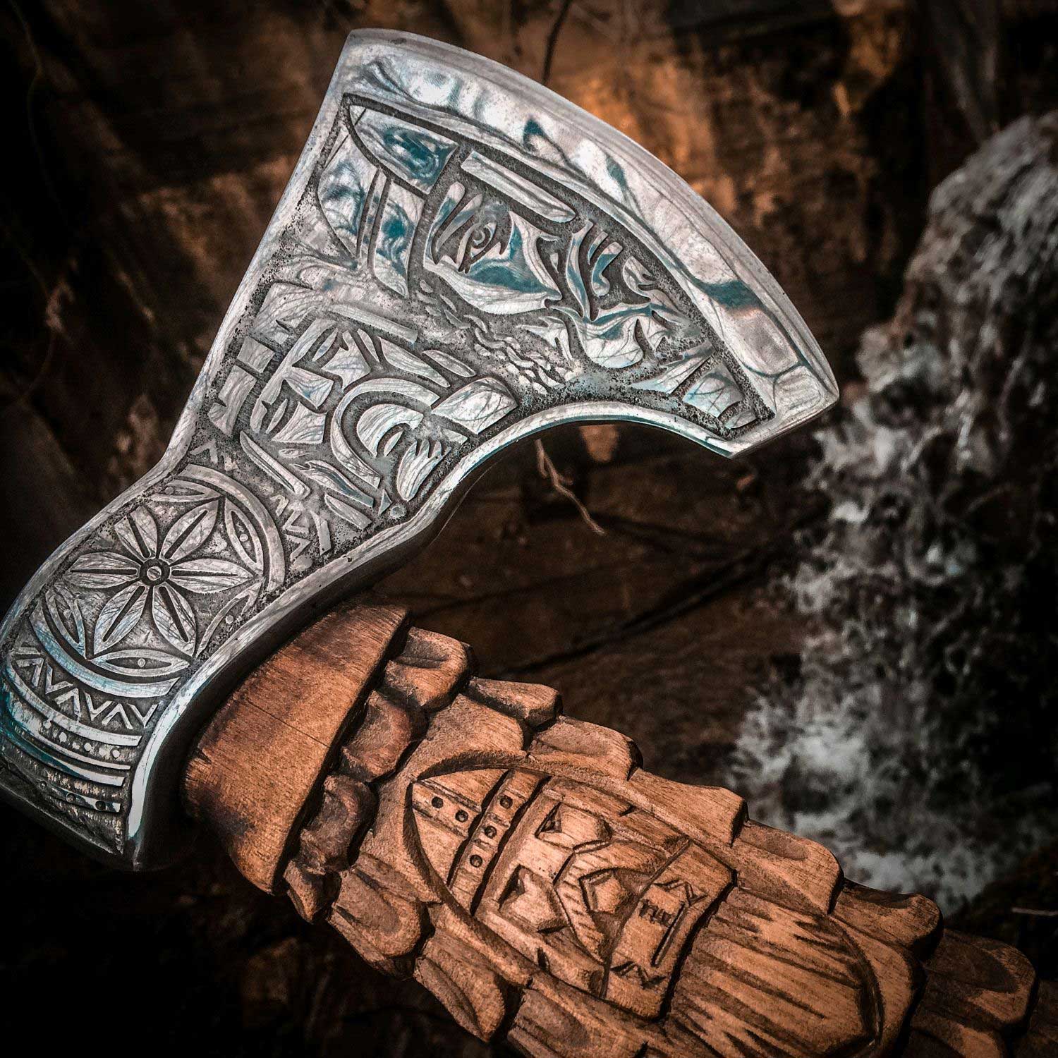 Viking Bearded Axe For Sale, Ragnar Viking Axe | Birthday Gift, Christ ...